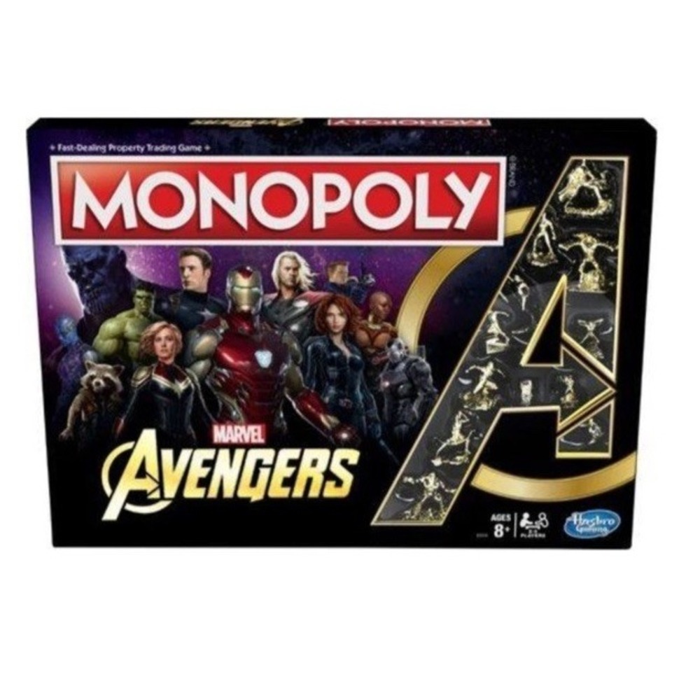 Hasbro Monopoly~MARVEL AVENGERS Edition (2018) Gold Figures *Brand New & Sealed*